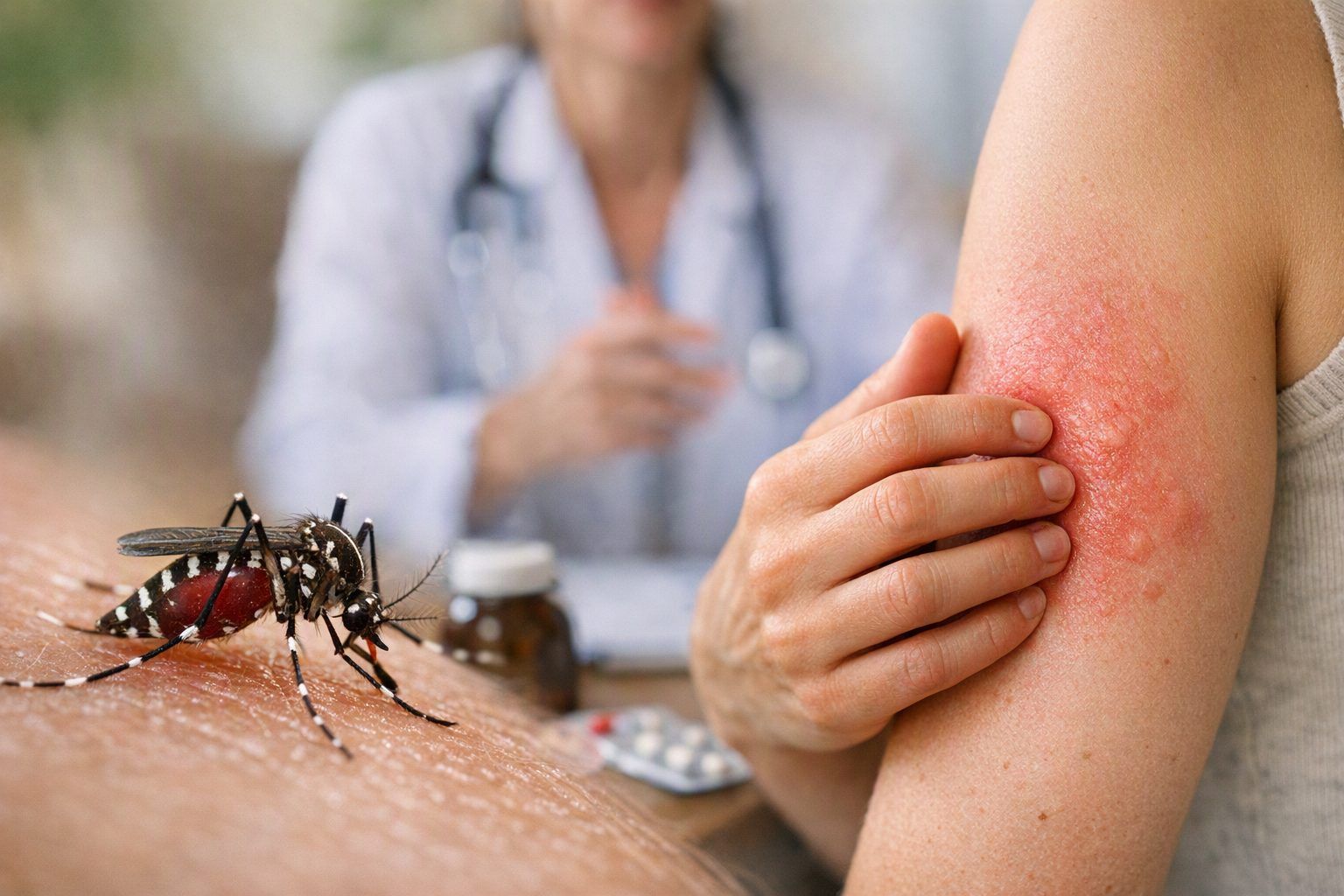 Moustique tigre et vague de chikungunya en 2026 : un risque allergique accru ?