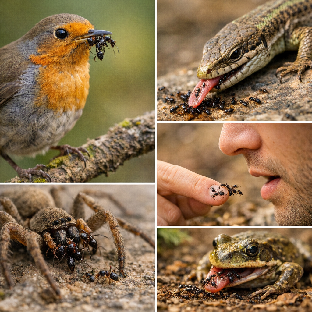 Oiseaux, lézards, araignées et même humains : une myrmécophagie beaucoup plus diffuse qu’on ne le croit