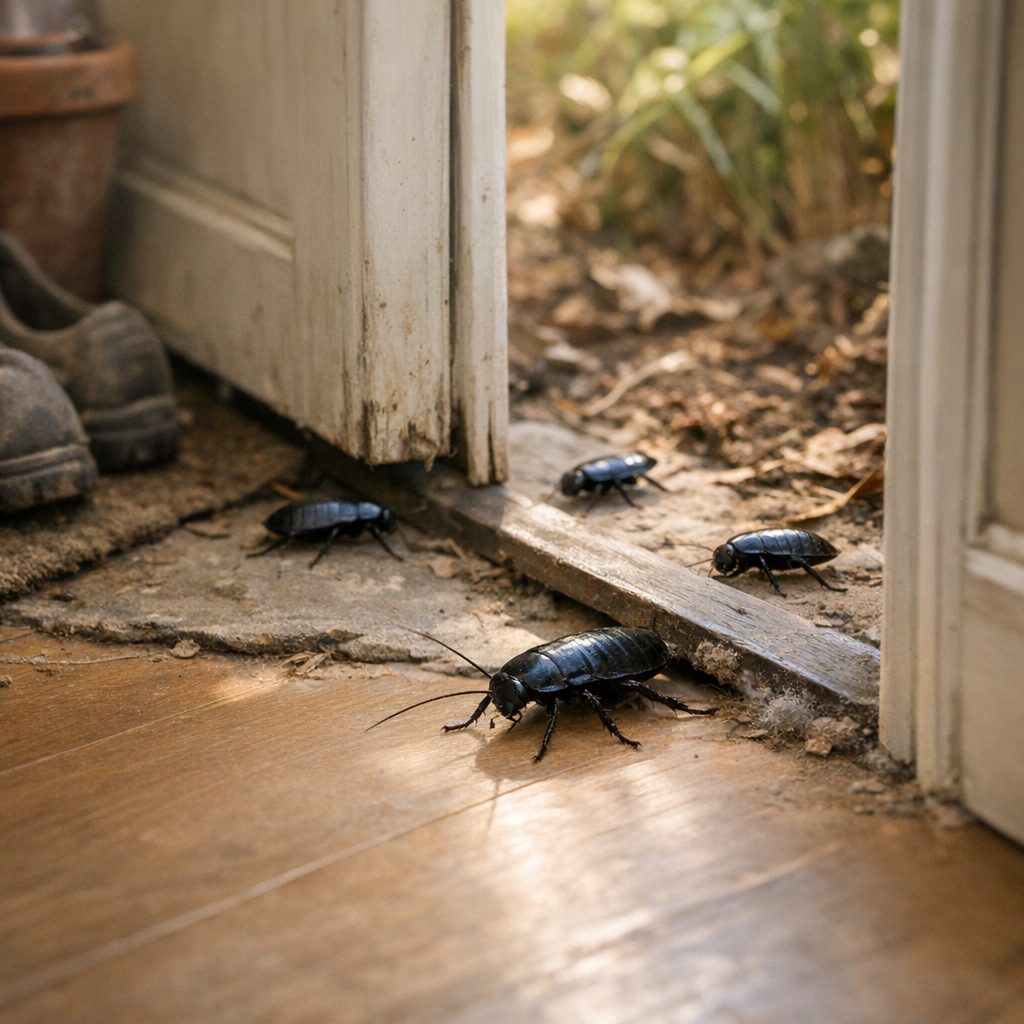 Pourquoi les blattes de jardin rentrent-elles dans la maison ?