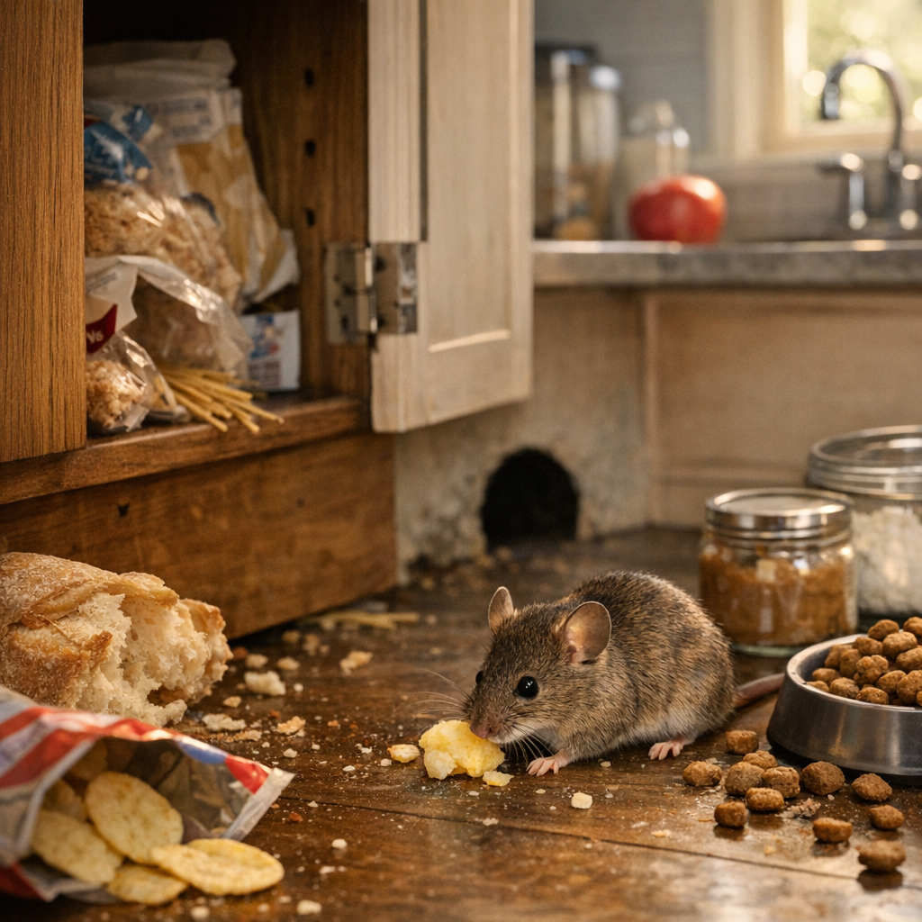 Quels accès et quels aliments attirent le plus les souris ?