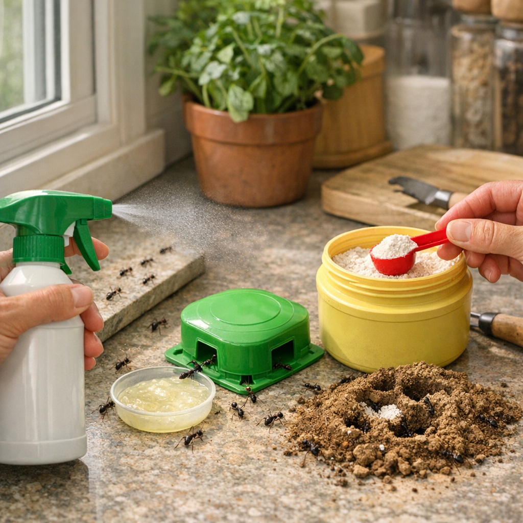 Les solutions pour se débarrasser des fourmis : répulsif, appât ou traitement du nid ?