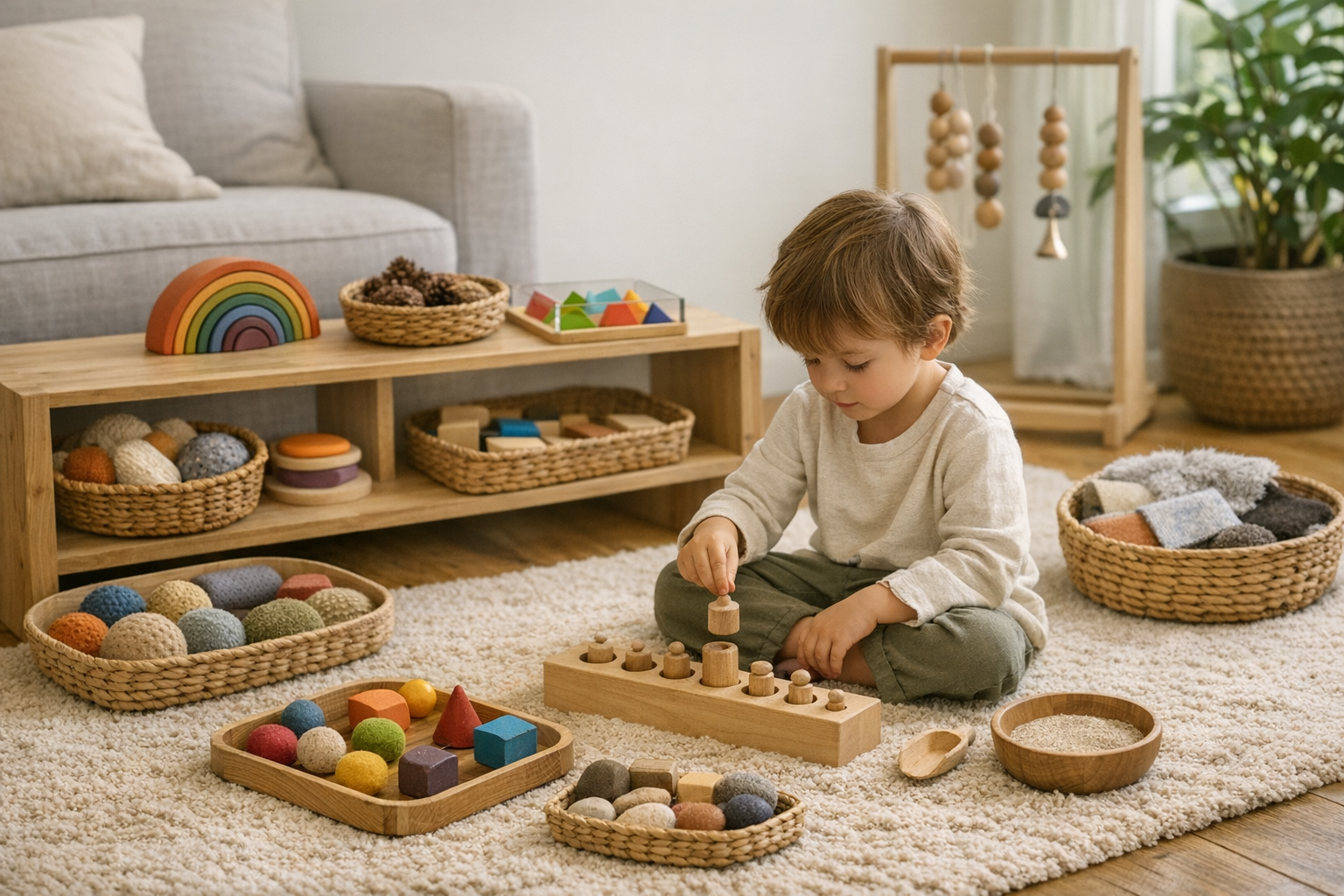 Créer un coin sensoriel à la maison pour les 3-6 ans