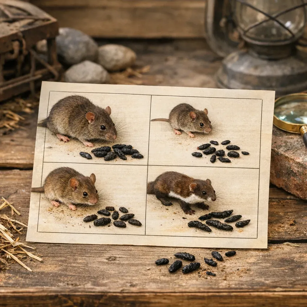 Rat, souris, mulot, fouine : tableau simple pour éviter les confusions de traces