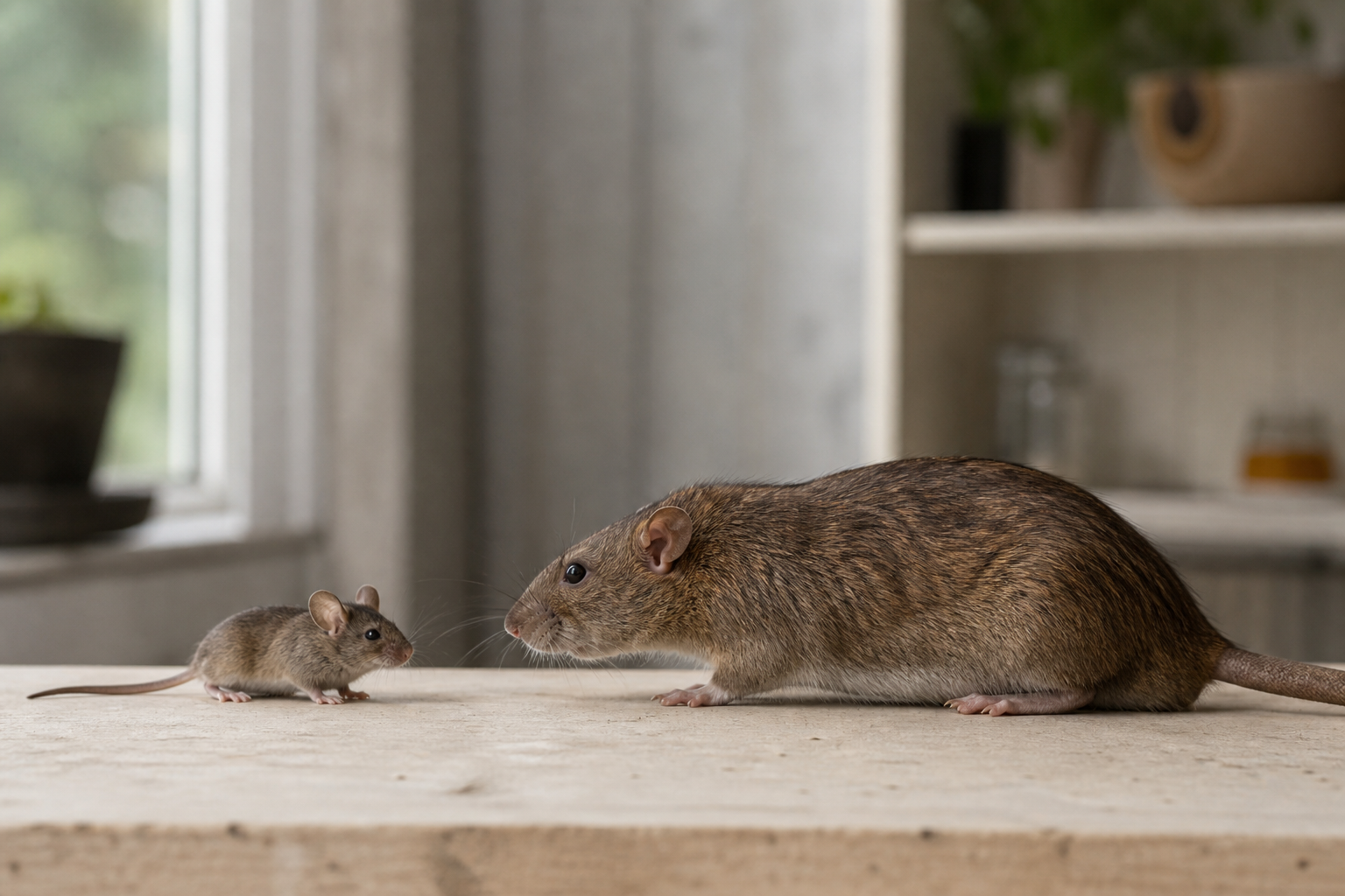 Comment différencier un rat et une souris dans la maison ?