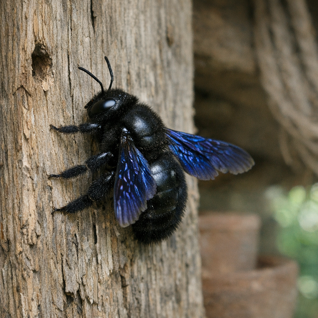 Faut-il craindre la “Guêpe charpentière” dans le bois ?