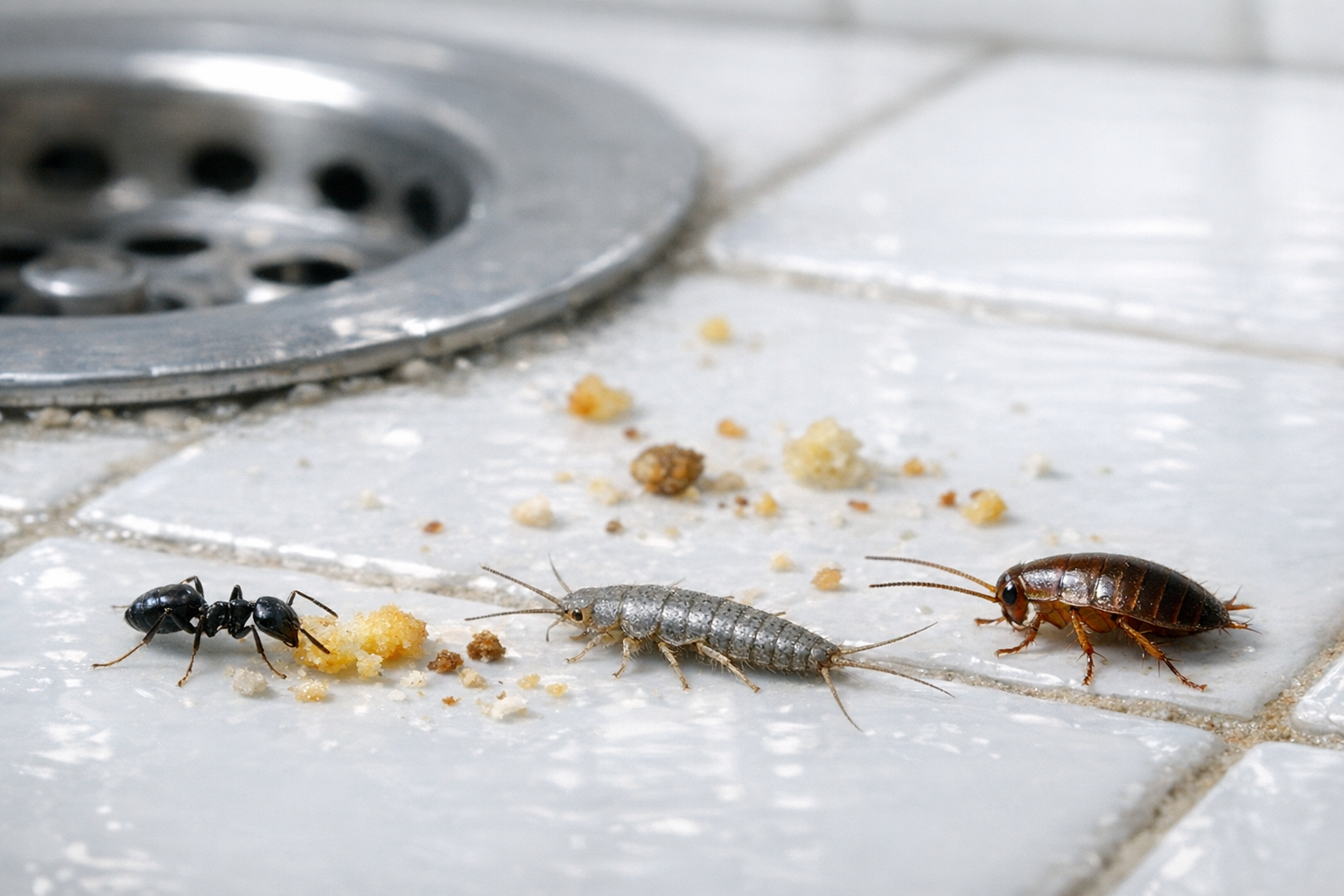 Insectes rampants cuisine et salle de bain : repères 2026