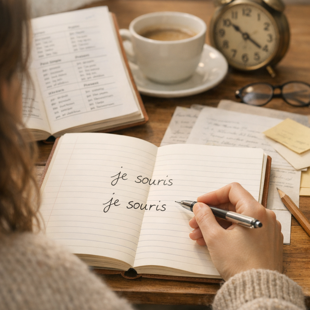 Comment savoir si « je souris » est au présent ou au passé simple quand la forme écrite est identique ?
