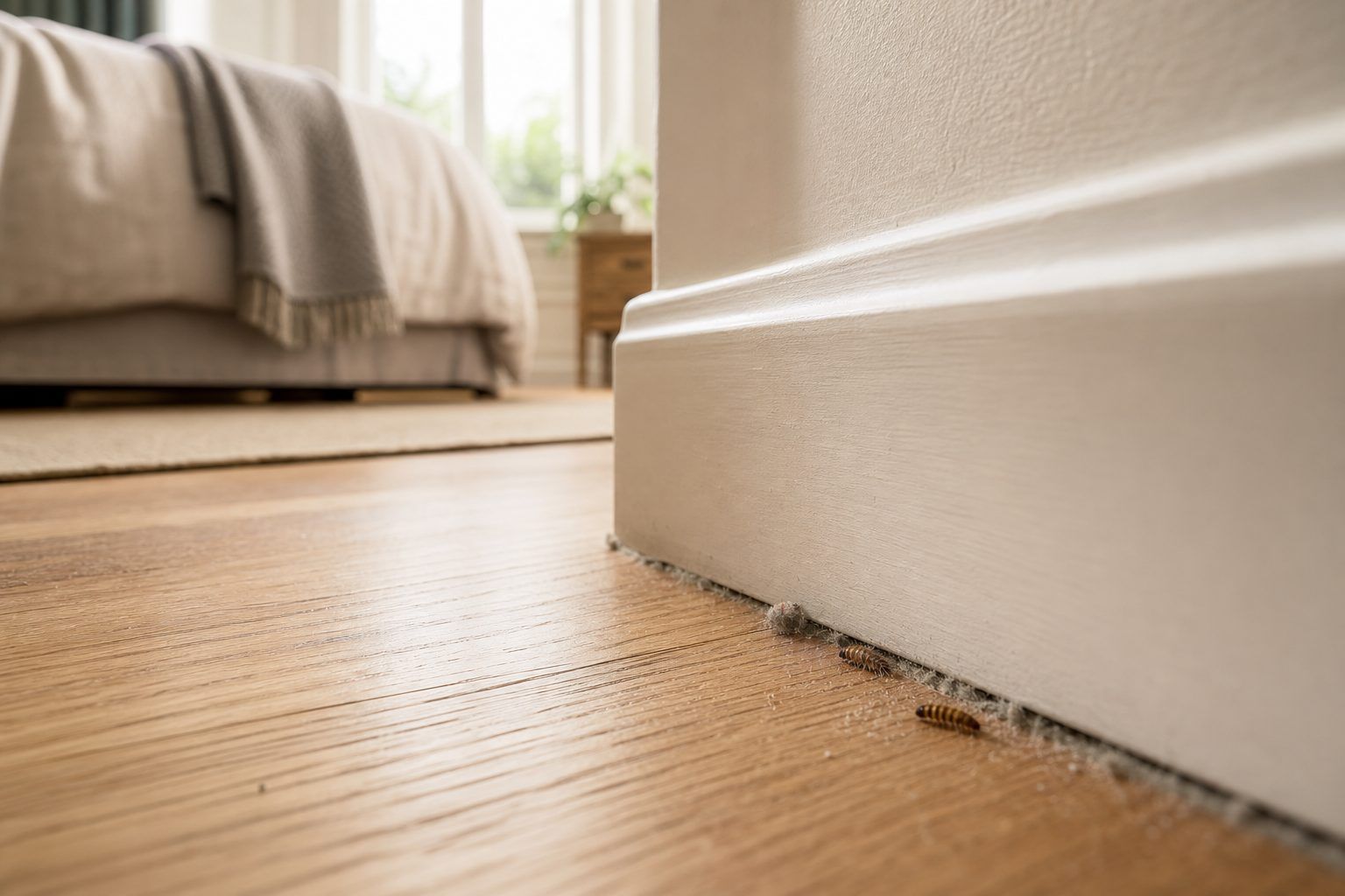 Pourquoi y a-t-il des anthrènes chez moi, dans les plinthes ou la chambre ?