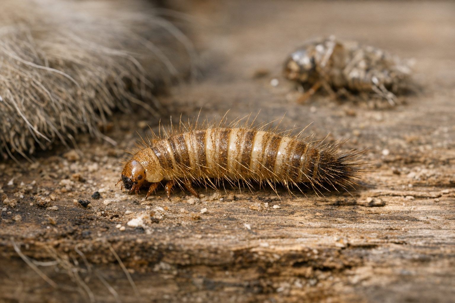 Larve de dermeste ou larve d'anthrène : comment ne pas confondre