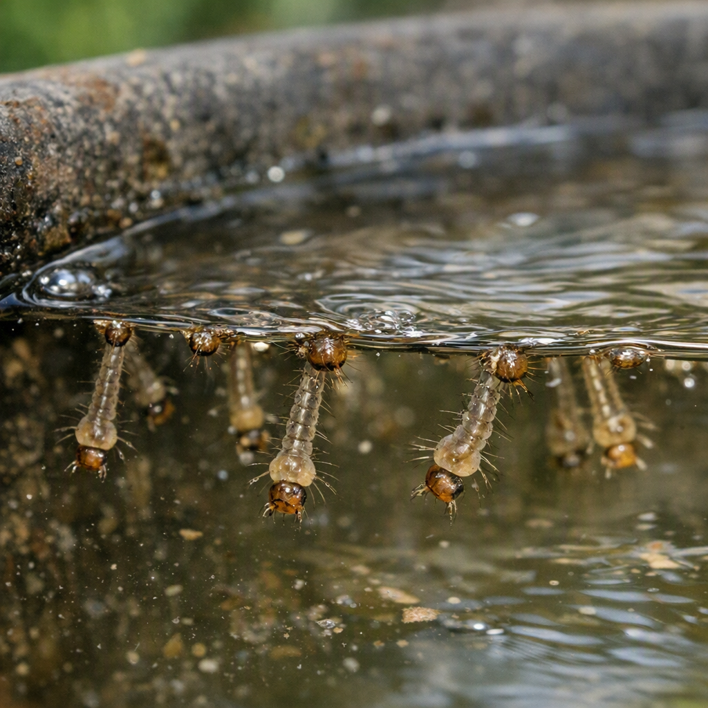 Larve de moustique : comment la reconnaître et l'éliminer