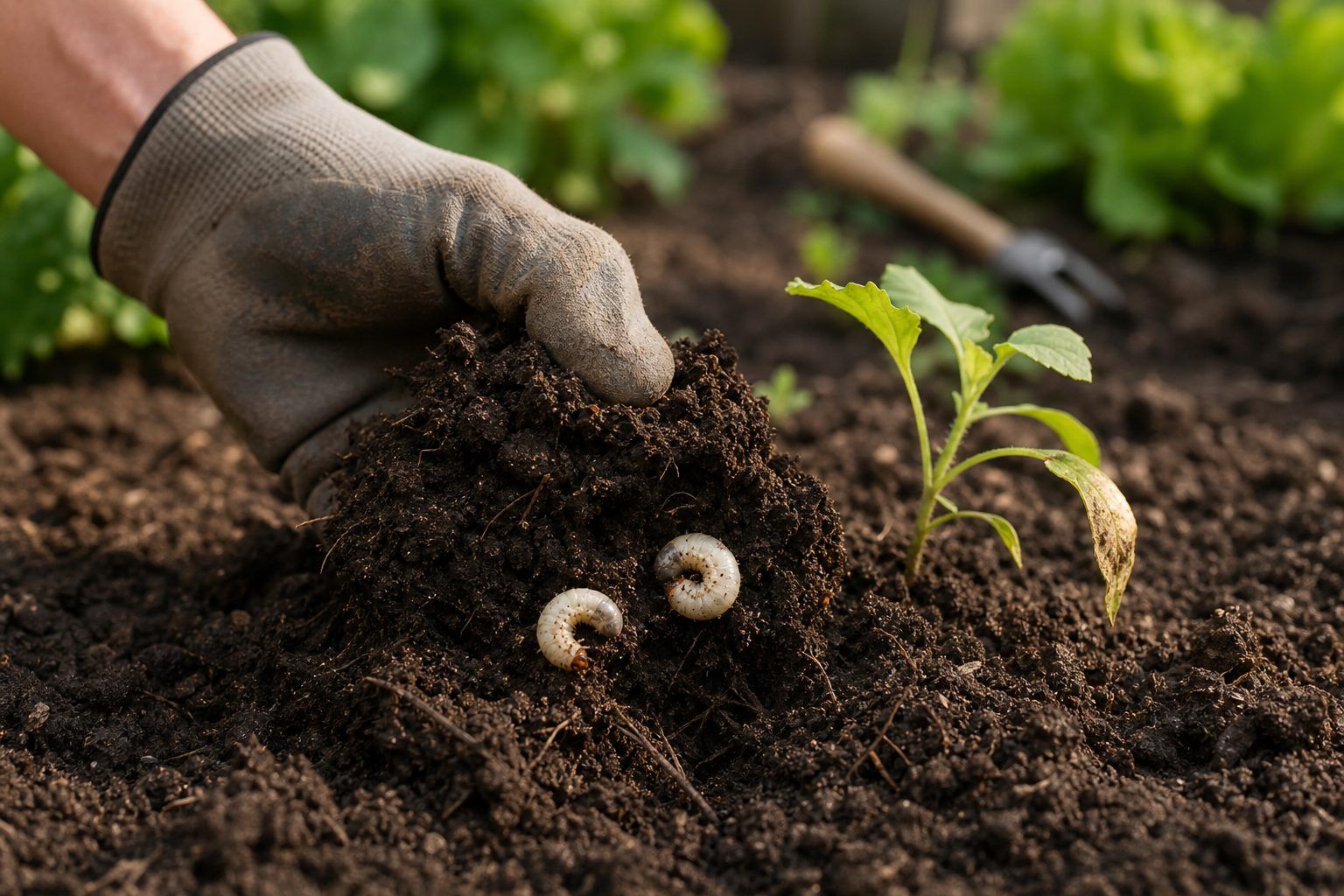 Quand la larve de hanneton devient-elle un problème au jardin ?