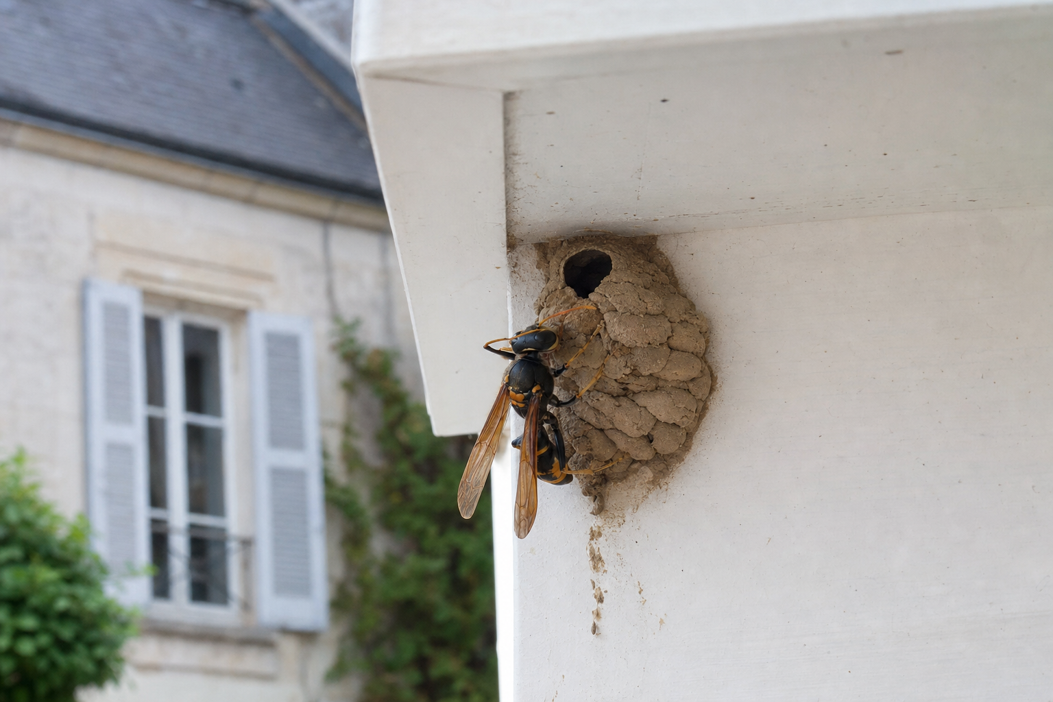 Un nid de guêpe maçonne est-il dangereux dans la maison ?