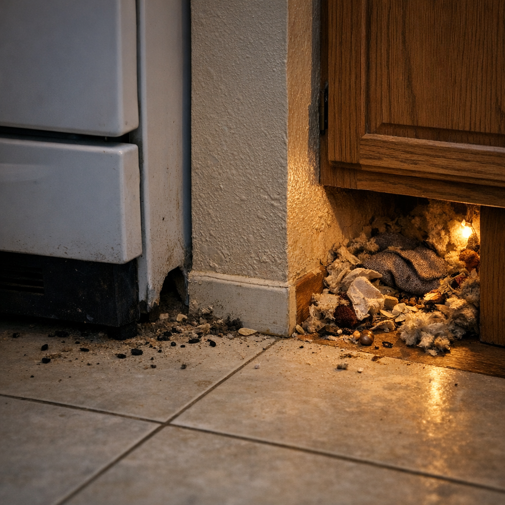 Comment repérer un nid de Souris dans la maison sans le voir