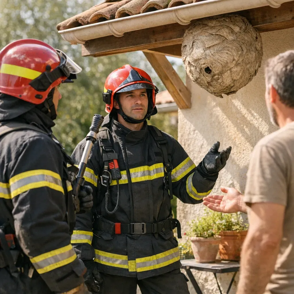 Est-ce que les pompiers se déplacent pour un nid de guêpes ? Qui contacter selon le cas