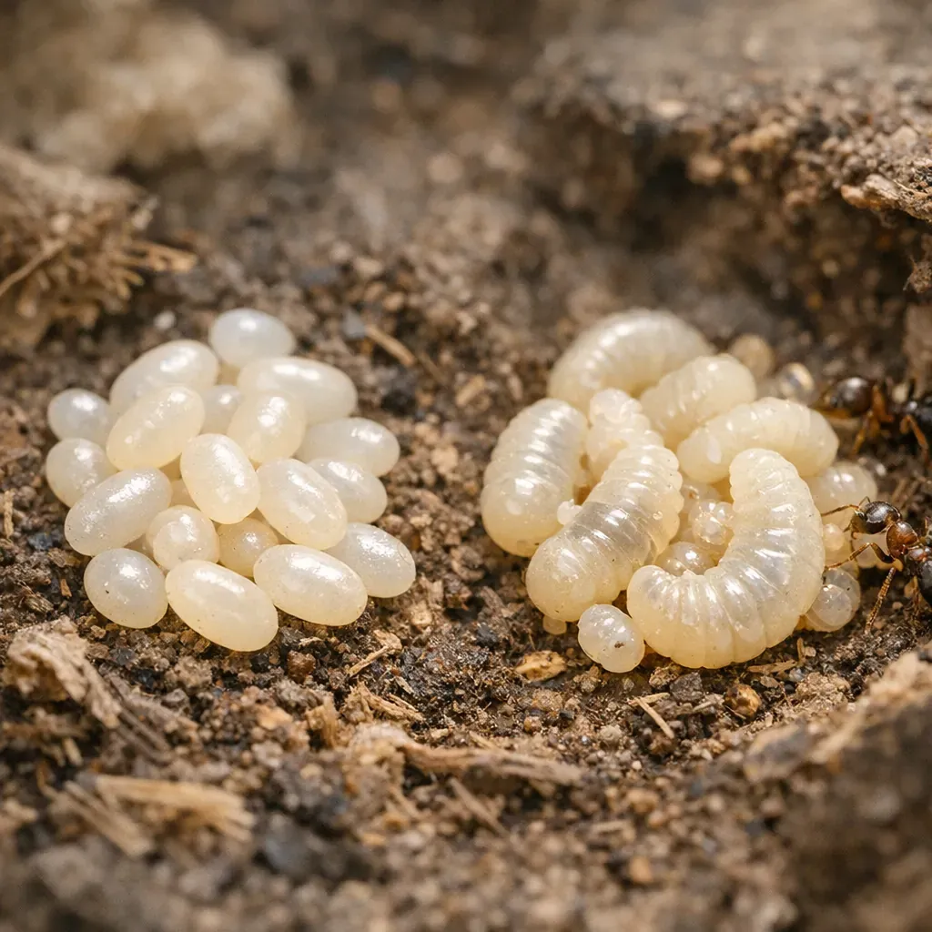 Comment sont les œufs de fourmis, et comment ne pas les confondre avec les larves ?
