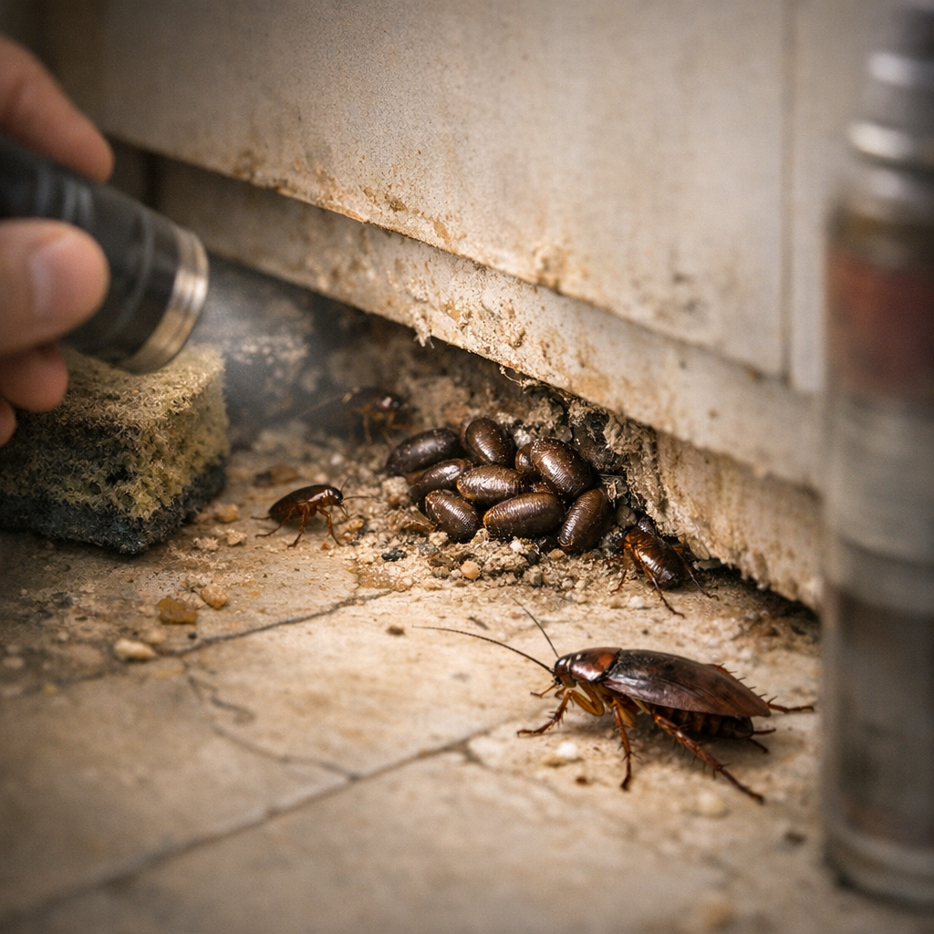 Où se trouvent les œufs de cafards et pourquoi un cafard vu n’est souvent pas seul