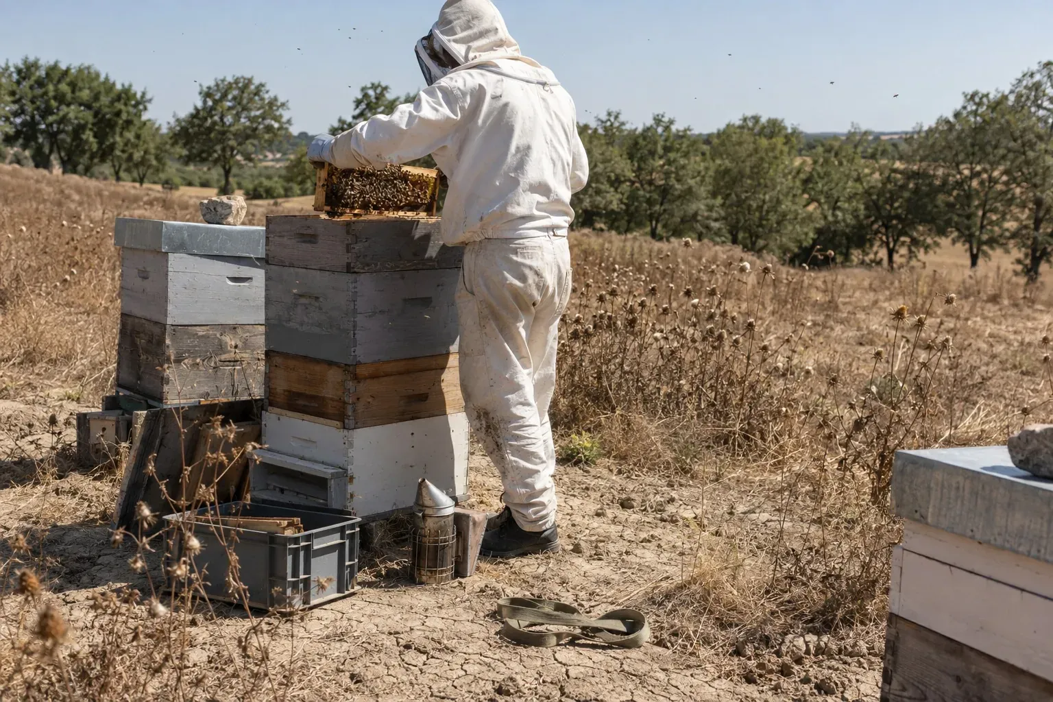 « On s'attendait même à faire la récolte du siècle » : l'Unaf constate 20 % de miel en moins après la canicule