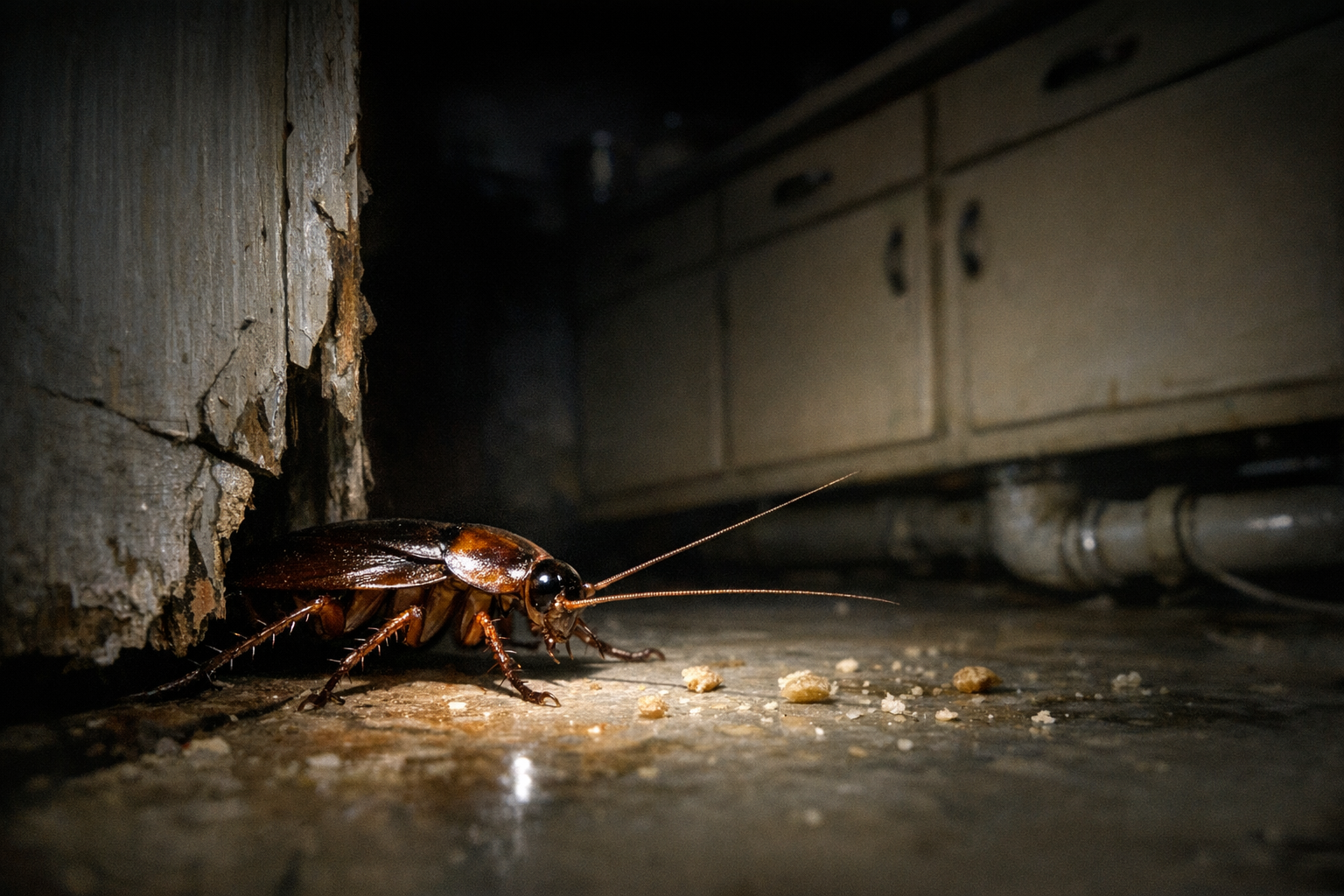 Pourquoi une blatte entre dans la maison et où elle se cache