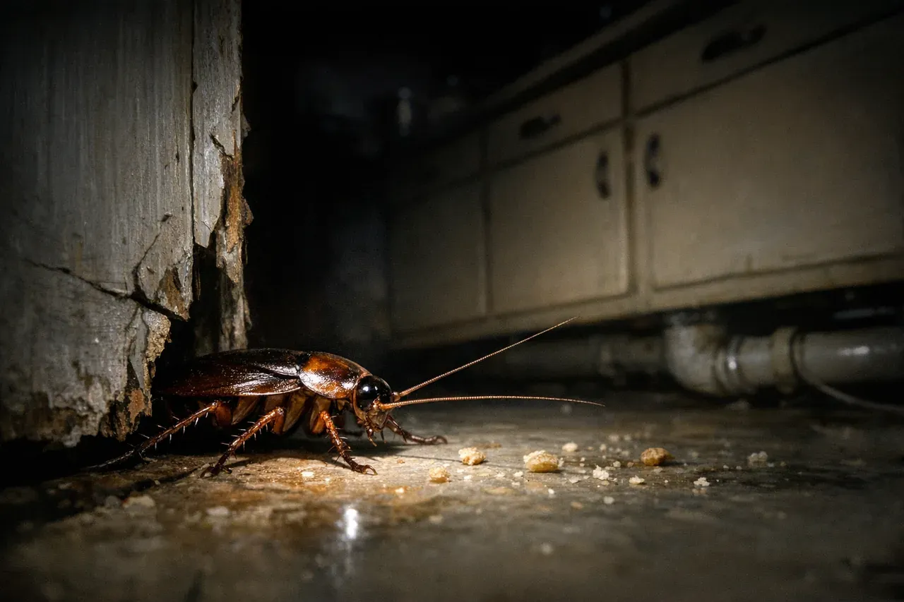 Pourquoi une blatte entre dans la maison et où elle se cache