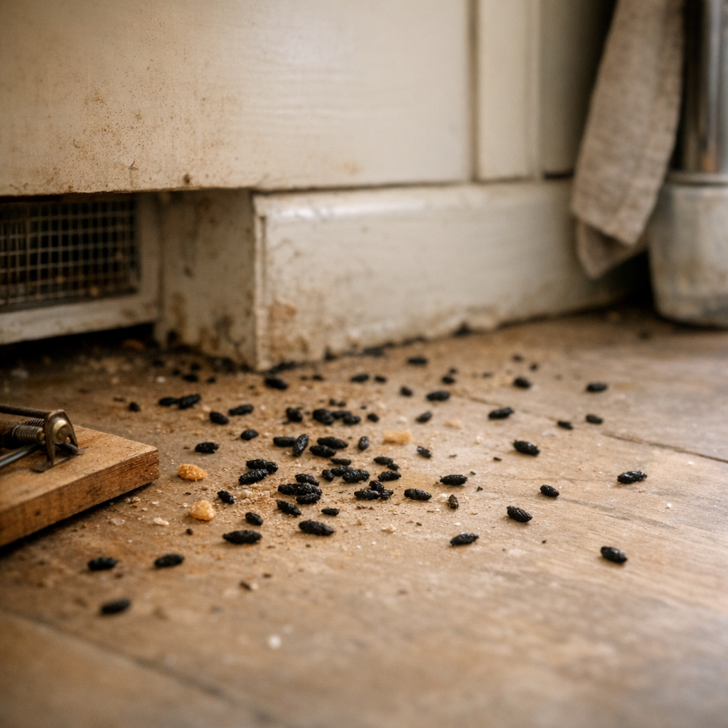 Beaucoup de crottes visibles ne veulent pas forcément dire infestation massive
