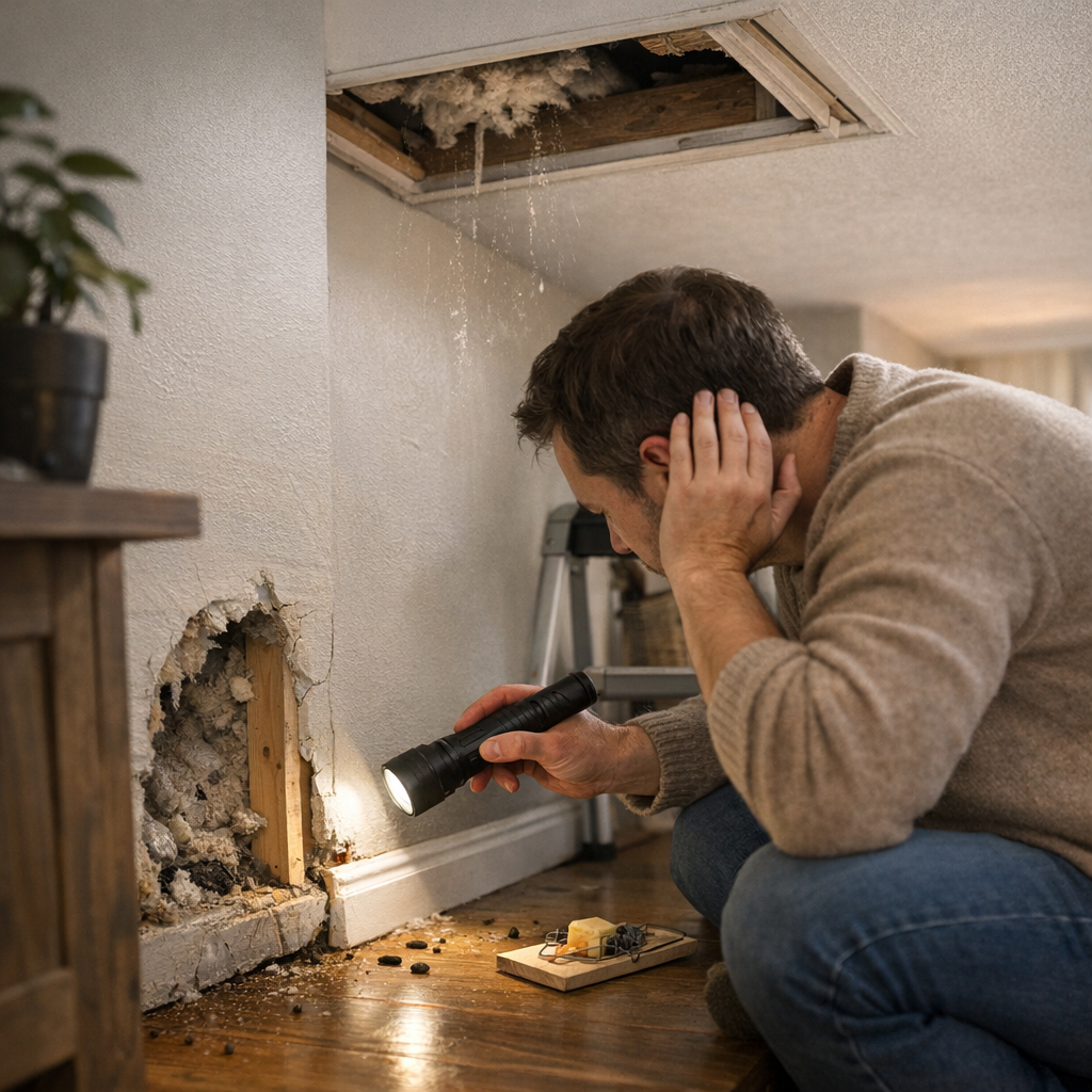 J'entends gratter dans les murs ou les plafonds : que faire sans piéger au mauvais endroit ?