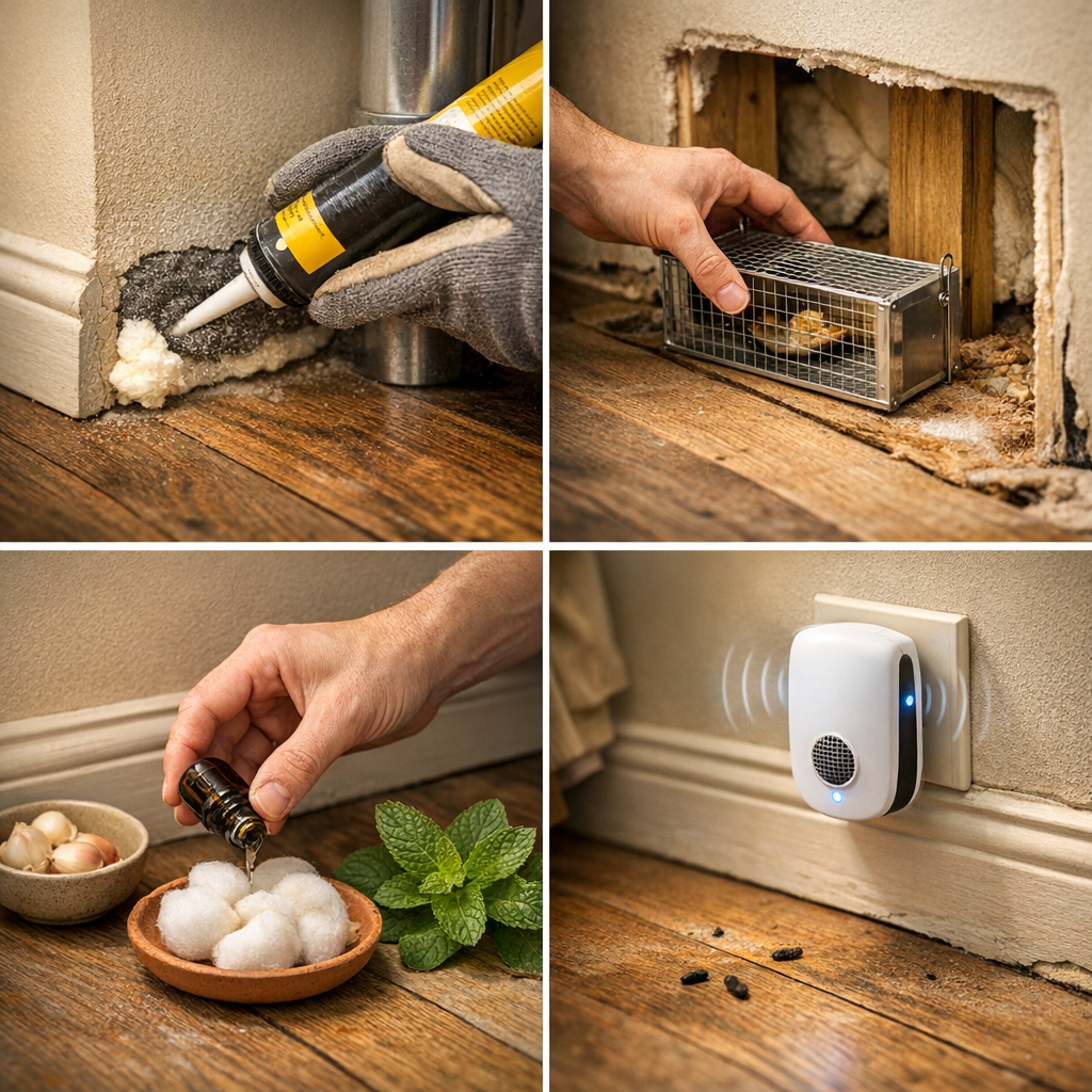 Comment faire fuir les souris dans les murs ? La méthode réaliste en 4 étapes