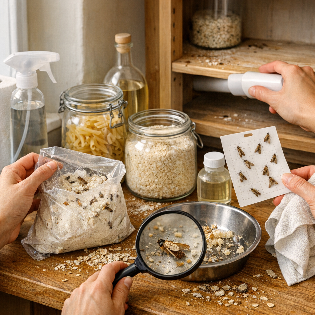 Comment se débarrasser des mites alimentaires efficacement : les 5 étapes qui comptent vraiment