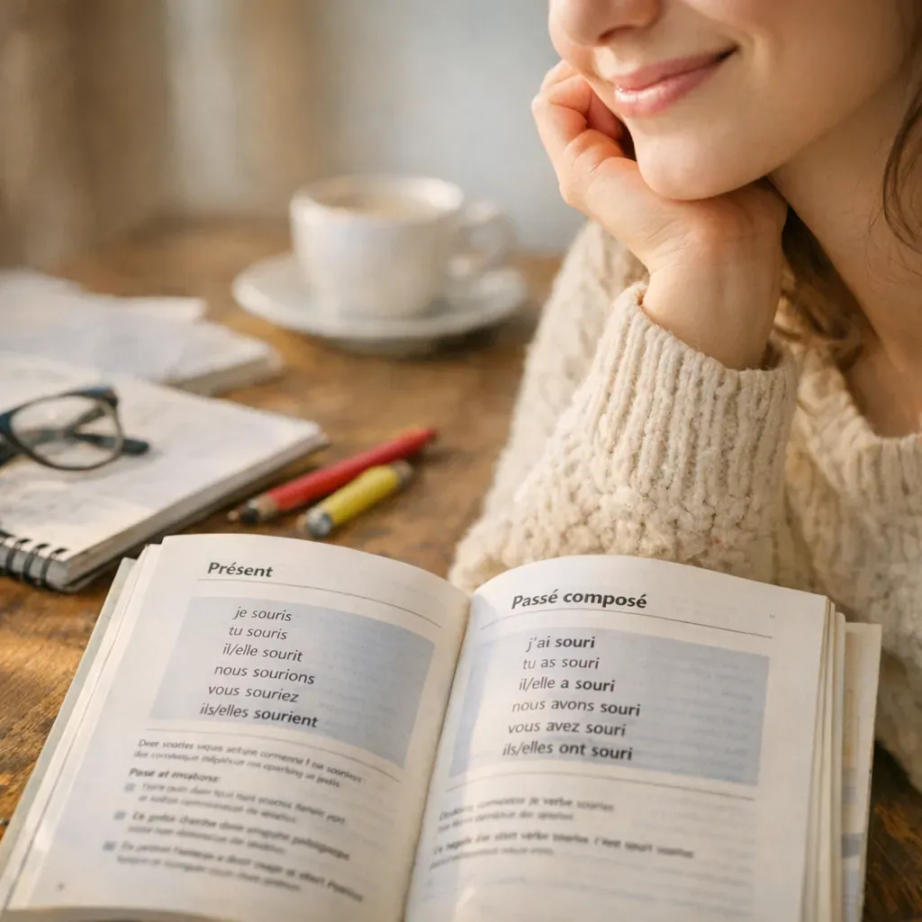 Pourquoi « sourire » est un verbe du troisième groupe qui piège plus qu’il n’y paraît